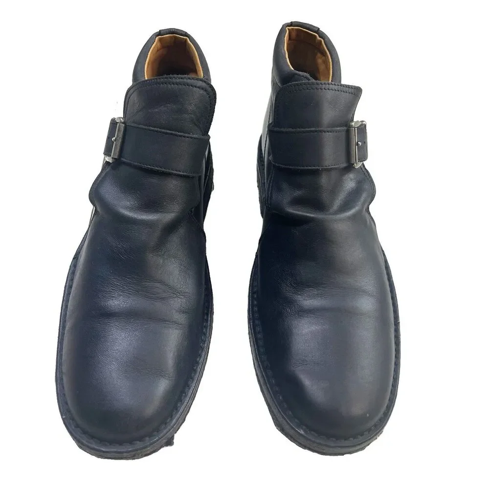 John Varvatos Hand-Made Italian Leather Single Monk Strap Boots (Size 11)